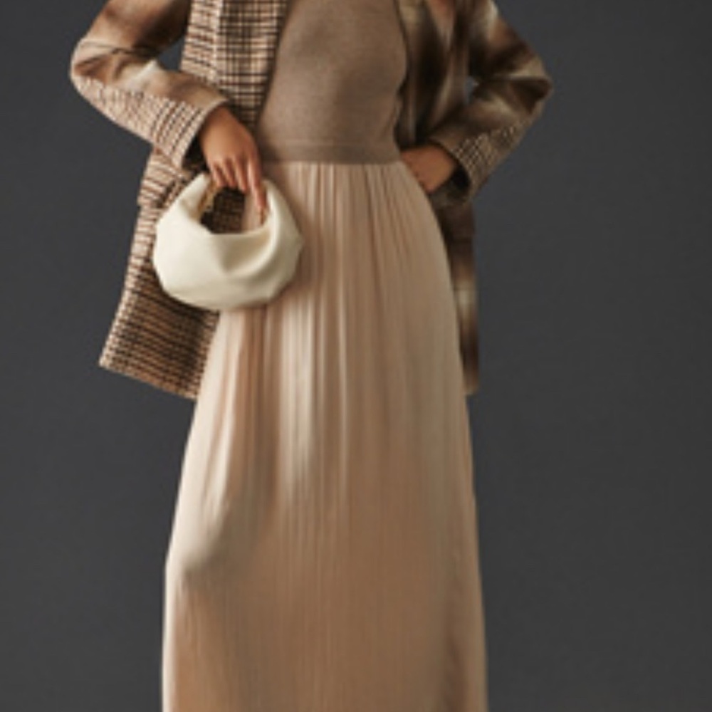 Anthropologie Thea Long sleeve twofer maxi dress